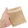 uxcell 24Pcs Burlap Lace Utensil Holders, 4" x 8" Cutlery