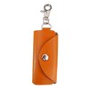 Leathertone 4LT0027 Tochigi Leather Key Case with Carabiner, Made in