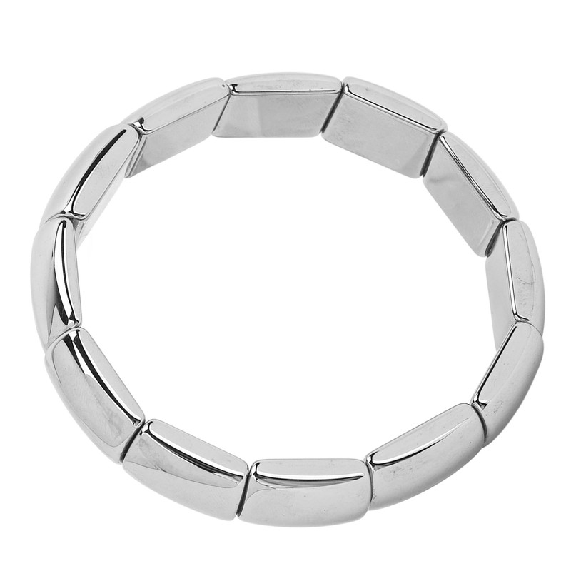 Terahertz Bracelet Rectangle Beads Stretch Bangle Woman Men Bracelet Gift