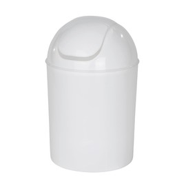 Wenko - 21884100 - economic white oscillating dustbin lid 19.8 x 19.8 x 31.5 cm
