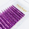 HAICHER Holographic Lash Tinsel, Colored Lash Extensions CC Curl 9-18mm