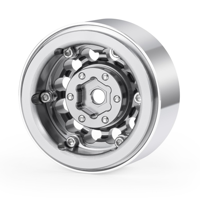 Zolikar 1.0 Beadlock Wheels Rim Aluminum Alloy 1.0" Wheels 4Pcs,