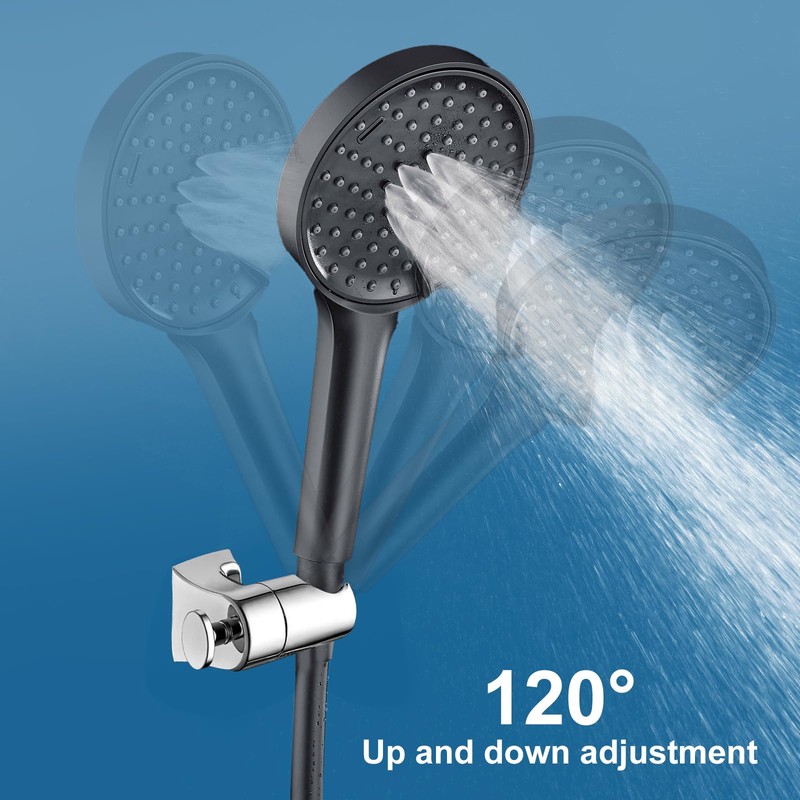 Universal Hand Shower Holder, Adjustable Shower Head Holder, Wall Mounted