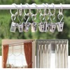 24 Pcs Set of Curtain Clips, Stainless Steel Curtain Hooks,