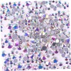 OHPHCALL Shiny 1440pcs Nail Gems Charms Rhinestones Ab Crystal Flat