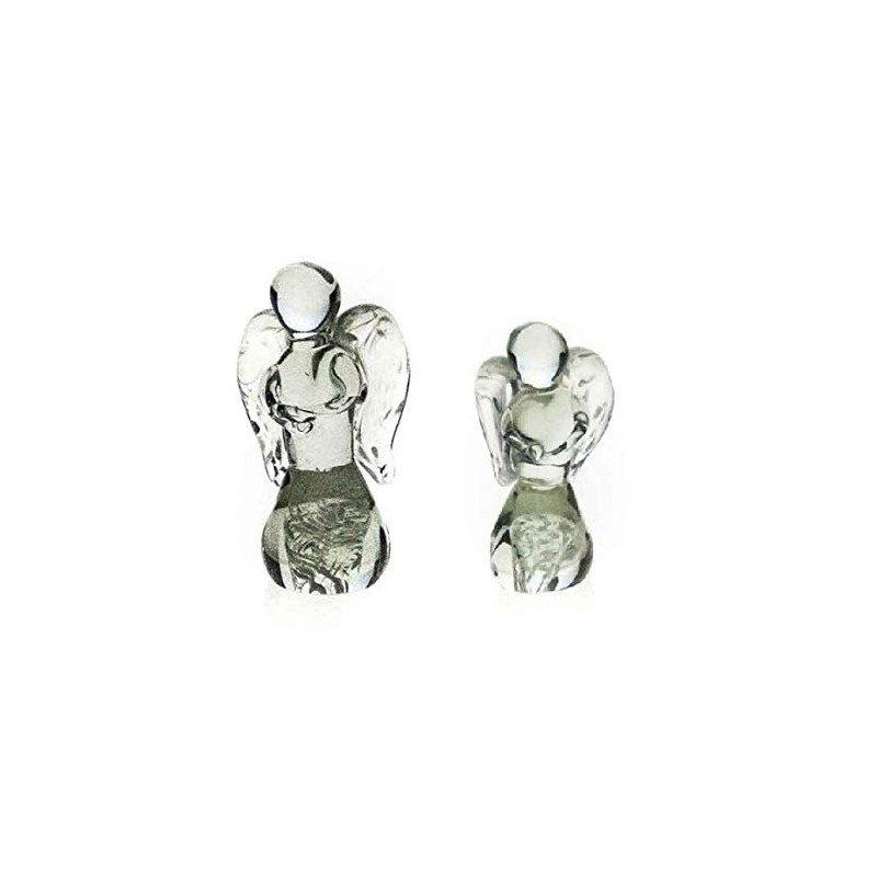 Small Handmade Recycled Glass Angel Figurine by Ngwenya Glass UK