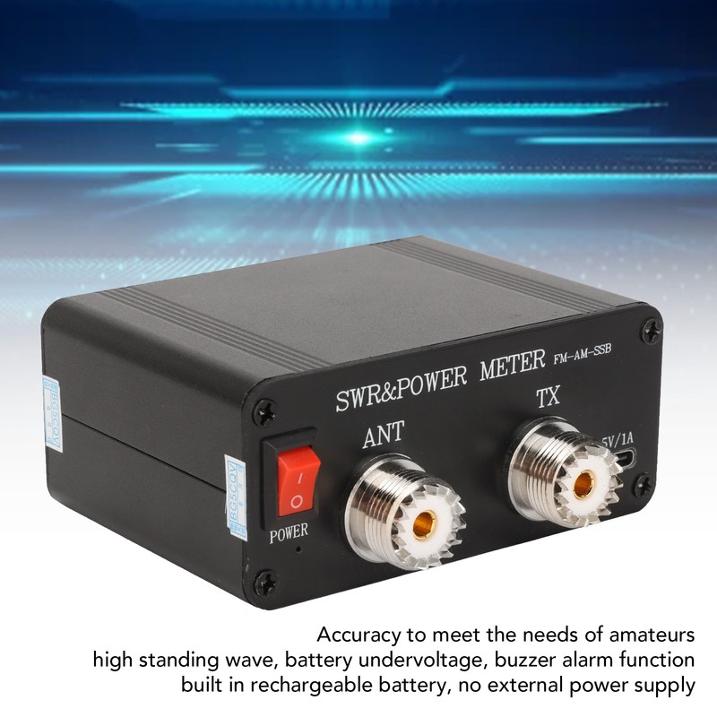 SWR 120 Standing Wave Meter Short Wave 1.8MHz‑50MHz 120W Digital