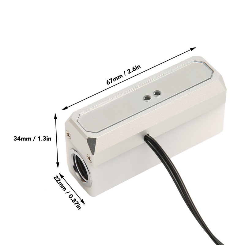 G1/4in Water Temperature Sensor Flow Meter with Accurate Display LSJ
