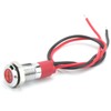 8mm LED Waterproof Indicator Pre-Wired Lamp Indicator Flashing Light with