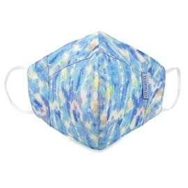 Dr. Talbot's Adult Washable Cup-Shaped Cloth Face Mask for Personal Health, 1 Pack, Blue Water Color