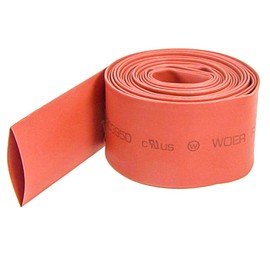 Heat Shrink Tubing, 2:1 Sleeving Wrap Cable Wire Electric Insulation Heat Shrinkable Tube Red 16Ft Length (Dia 35 mm / 1.38")