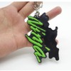 XIDAODIT Motorcycle Embroidered Keychain 3D Rubber Key Ring For Ninja