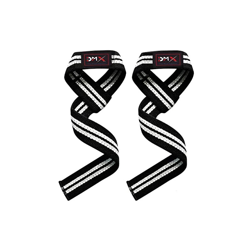 DMX INTL Weight Lifting Straps Single Loop Neoprene Padded Cotton