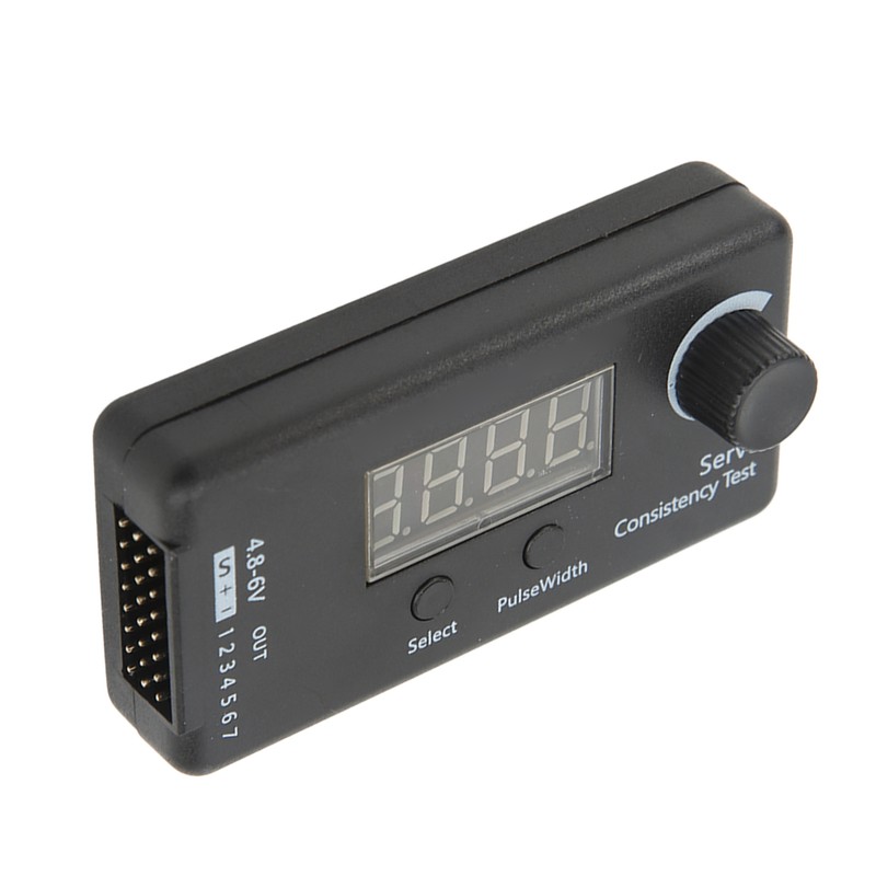 Digital Servo Tester 3 Modes High Accuracy Black Plastic Servo