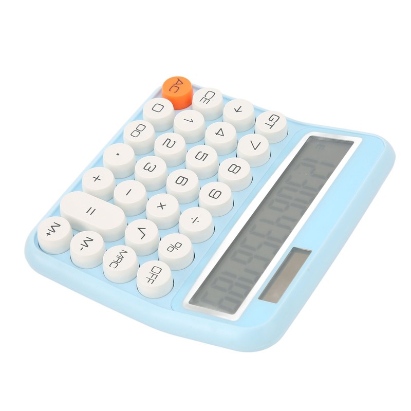 12 Digits Desktop Calculator with Large LCD Display Dual Power
