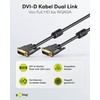 Goobay 93110 DVI-D Full HD Cable Dual Link, Gold-Plated, 2m