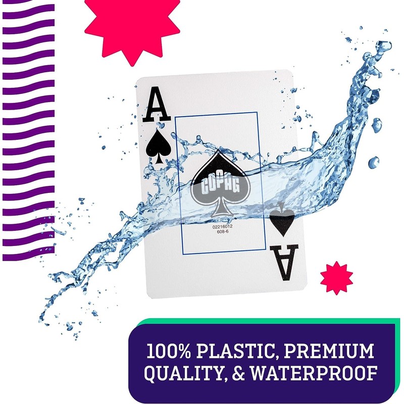 Copag WSOP 2024 Double Deck Black & Red Jumbo Index