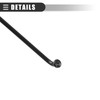 Motoforti Universal Bike Wheel Plated Spoke with Nipples, Metal, Black,