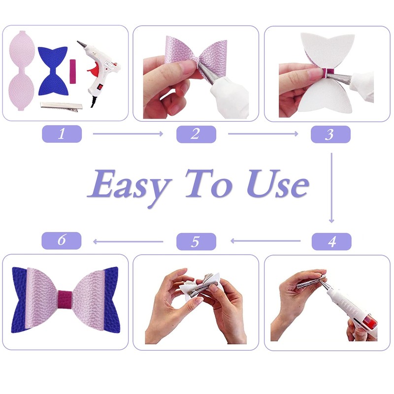 AOUXSEEM 50 Set【Random Colors】 Bows Making Kit for Beginners, Pre