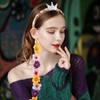 Princess Rapunzel Hair Braid Headband Wig Flower Costume Accessories