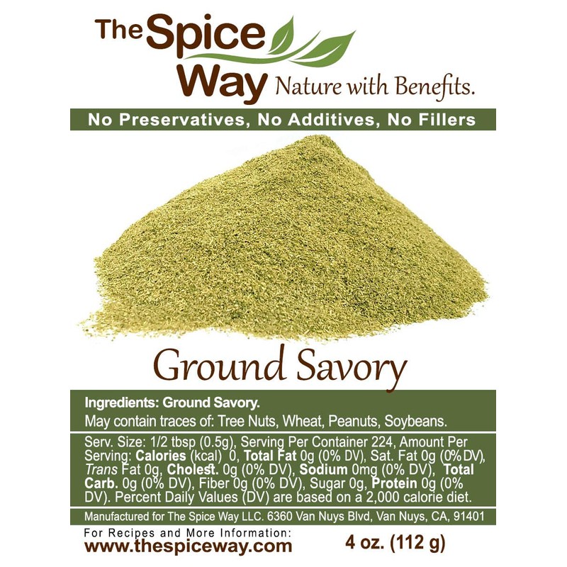 The Spice Way Ground Savory - 4 oz resealable bag