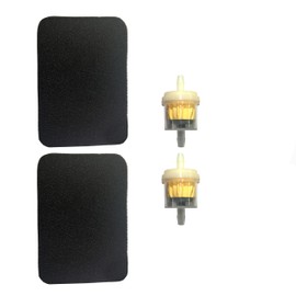 2 Pack Air Filter with fuel filter Replace for Honda GX160 GX200 GC160 Generator EB2200X EB2500XK1 EM1600X EM1800X EM1800XK1 EM2200X EM2500XK1 Air Cleaner Element 17211-ZB2-000