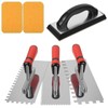 6 Pcs Tile Trowel Tools Set Include 3 Pcs Stainless