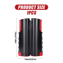 Retractable Ping Pong Net Table Tennis Net 67 * 7.5in Replacement Table Tennis Net Portable Ping Pong Net Adjustable Any Table Mobile Travel Holder for Dining Table Ping Pong Table (Black Red)