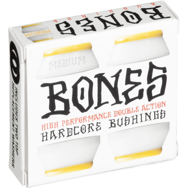 Bones Wheels Hardcore Bushings, Medium, White