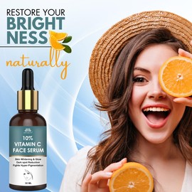 INTIMIFY 10 % Vitamin C Face Serum For Glowing Skin, Skin Brightening Serum, Fairness Facial Serum For Women & Men, Anti Ageing, Reduce Dark Spots 30 ml (Pack of 1)