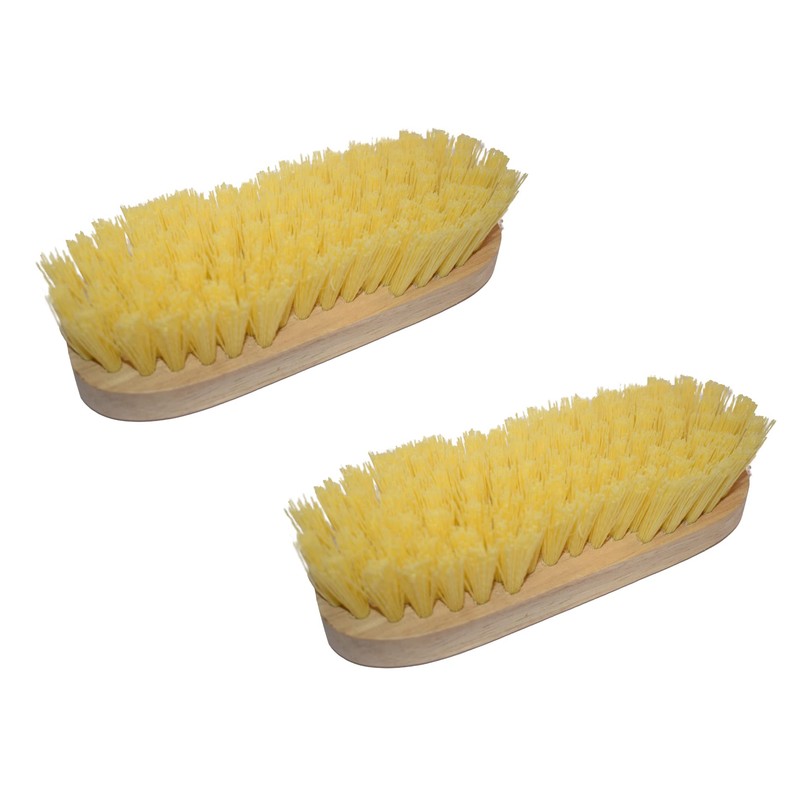 Pack of 2 wooden washing brushes
