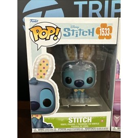 Funko 2025 Two Funko Pops Lilo & Stitch Easter   Stitch #1533 & Angel #1534 Bunny Ears