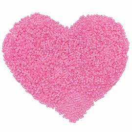Yowamho 1000 Pcs Beads Fuse Beads - 5mm Pink Melting Beads for Crafts, Hama Beads Bulk Refill Kit.