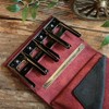 LITSTA Coin Wallet 3 Compact Wallet with Coin Holder Red
