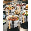 VEVOR Chafing Dish Buffet Set, 5 Qt 4 Pack, Stainless