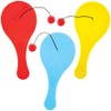Baker Ross FX768 Rainbow Colours Paddle Ball Bats - Pack