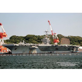 Cuties 300-432 Jigsaw Puzzle, 300-Piece Jigsaw Puzzle, Japanese City 76, US Aircraft Carrier George Washington, Yokosuka City, Kanagawa Prefecture, 10.2 x 15.0 inches (26 x 38 cm), Includes Glue