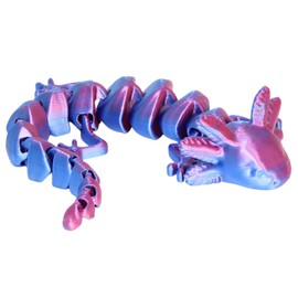 19 cm Axolotl Toy, 3D Toy, 3D Figures, 3D Animals, Axolotl Figure, Cute Axolotl Cuddly Toy, 3D Printed Decoration for Home, School and Gifts, Ideal for Children and Adults