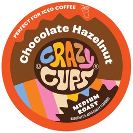 Crazy Cups Flavored Hot or Iced Coffee for Keurig K-Cup Machines, Better Than Hazelnut, Recyclable Pods(Pack of 1, 22 Count Total)