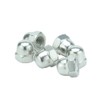 M4 (4mm) Dome Cap Nut - Bright Zinc Plated Steel