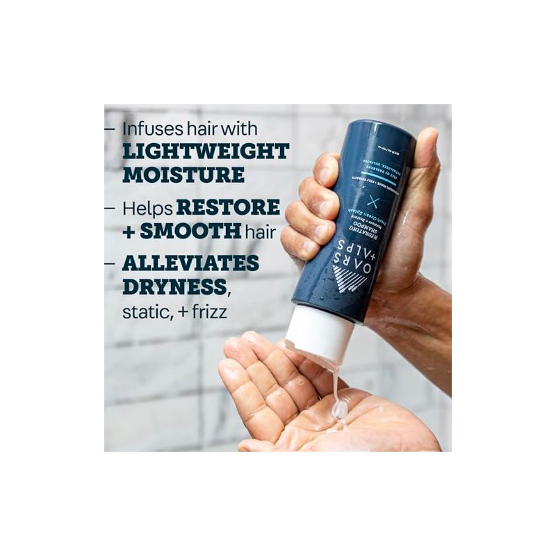 Oars + Alps Men's Sulfate Free Hair Shampoo, Infused with
