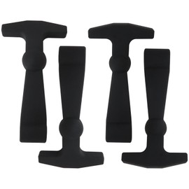 Xspeedonline 4 Pcs Cooler Latches for YETI Tundra RTIC and Other Related Coolers Lid Latch Parts Accessories Ergonomically Improved Design Black