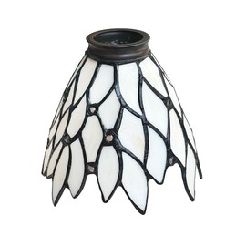 Wall lamp, pendant lamp, fan lampshade replacement, beige glass lampshade, Tiffany craftsmanship inlaid glass