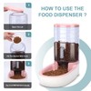 Meikuler Automatic Dog Cat Feeder and Water Dispenser Set,Waterer and