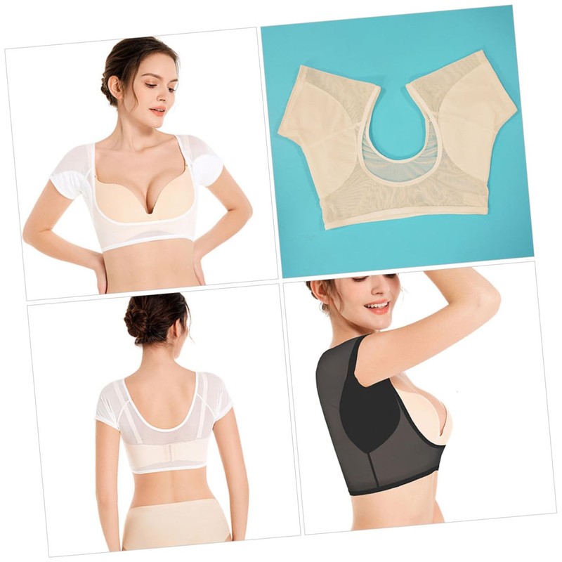 KOMBIUDA Sweat-proof Comfortable Underarm Vest 3pcs Pack Breathable Washable for