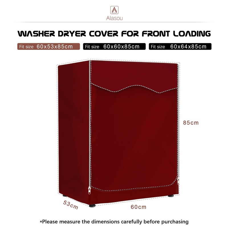 AlaSou Washing Machine Cover & Cover Waterproof 4 Side Covers