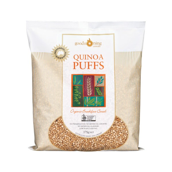 Good Morning Cereals Organic Quinoa Puffs Cereal 175g
