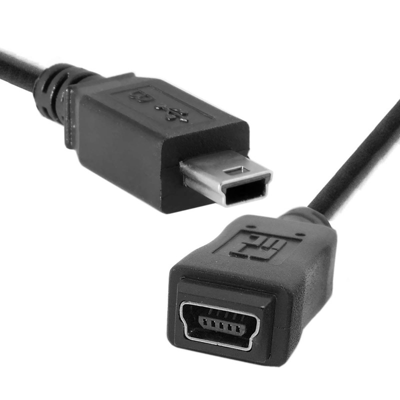 cablecc Mini USB B Type 5Pin Male to Female Extension