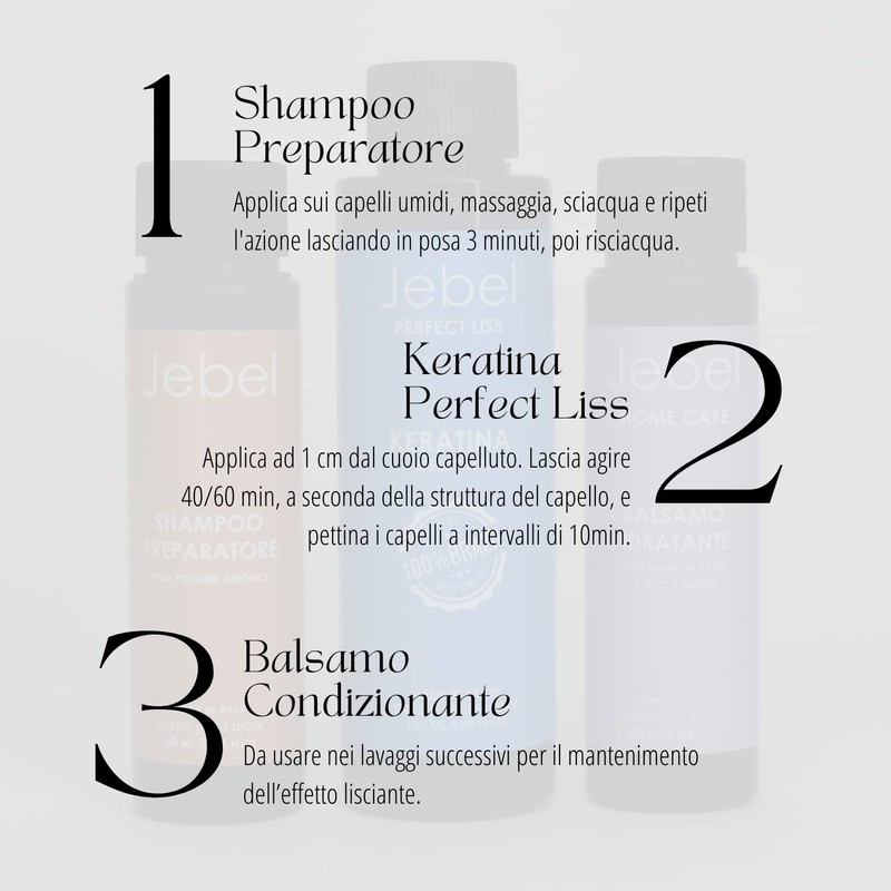 JEBEL Perfect Liss – Brasilianisches Glättungsset – 12 Wochen glatt