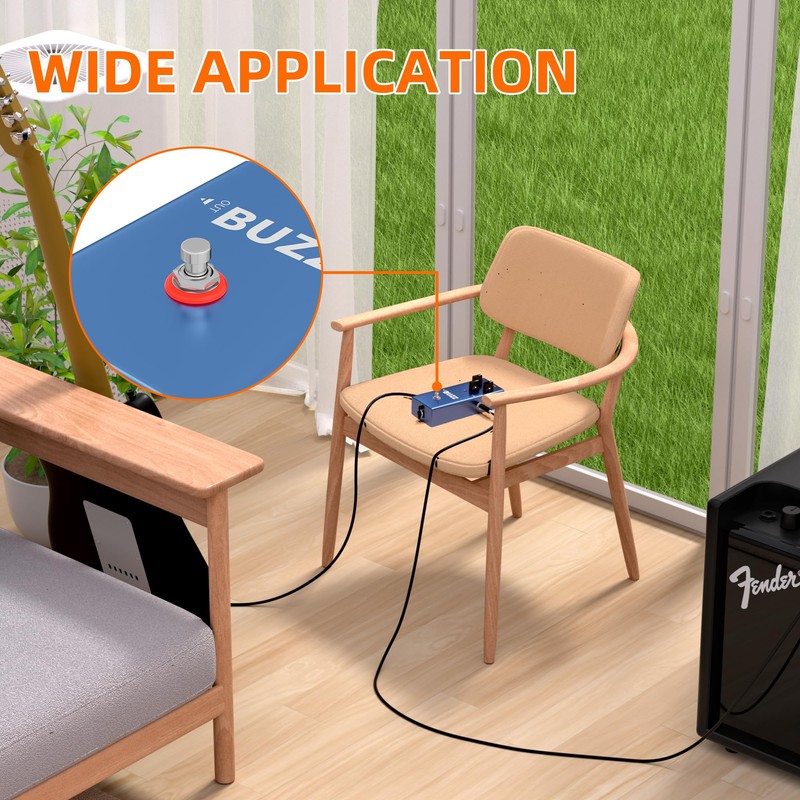 DaierTek Guitar Pedal Switch Lighted 3PDT 9 Pin Latching Stomp